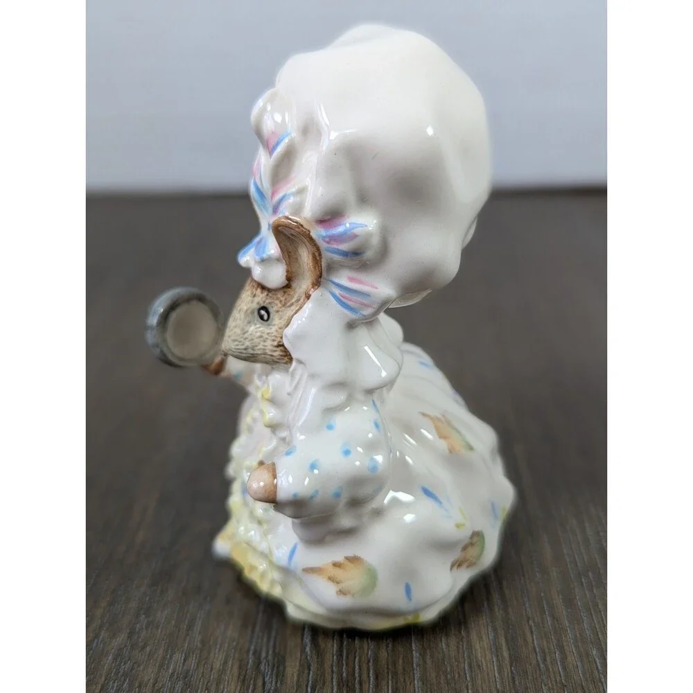 VTG ROYAL ALBERT Beatrix Potter Lady Mouse & Appley Dapply Porcelain Figurines